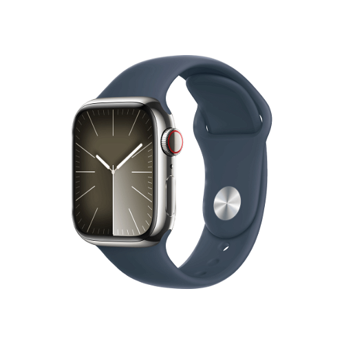 Apple Watch Series 9 GPS + Cellular 41mm - M/L - nerezová ocel